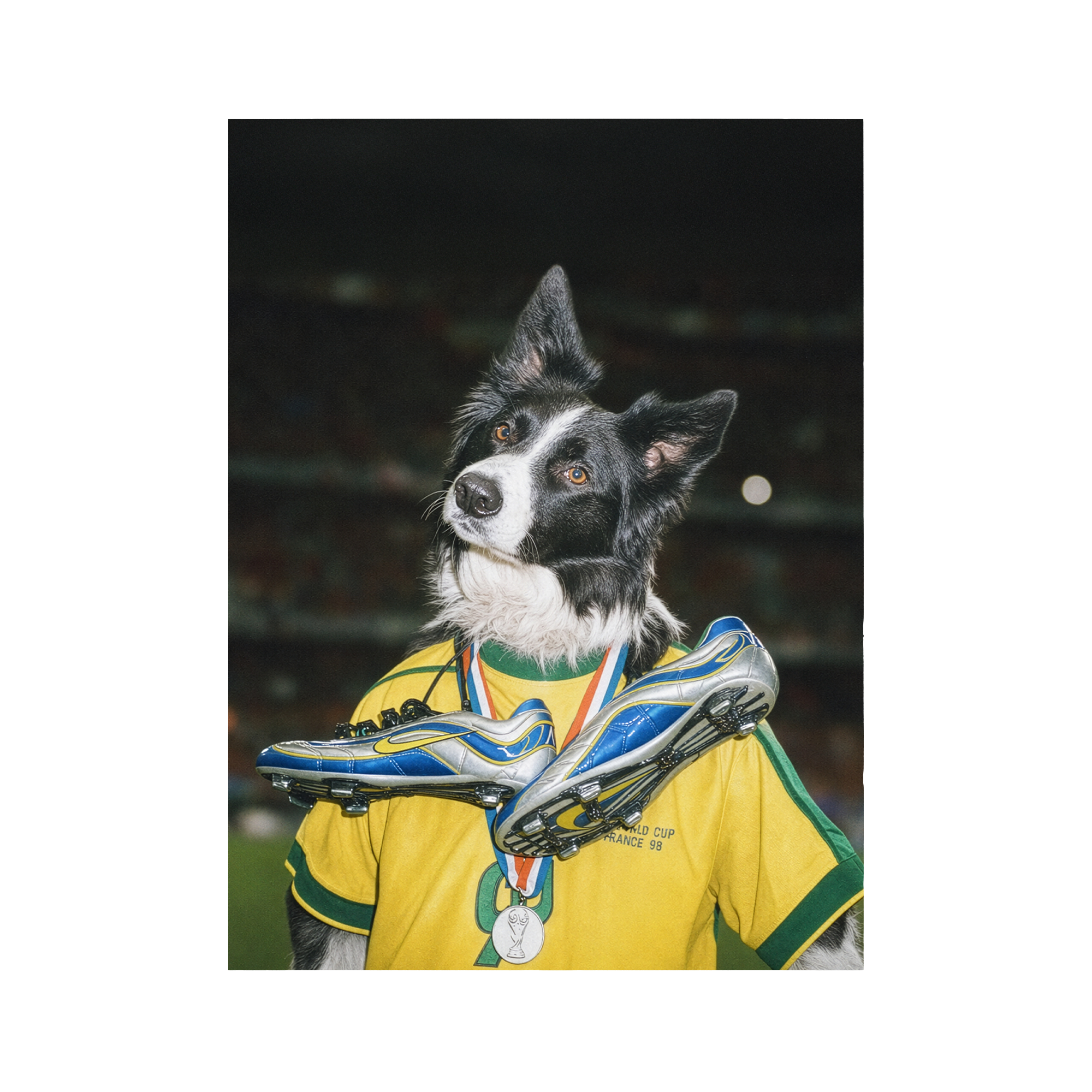 "Golden Boot"  - Framed Pet Portrait