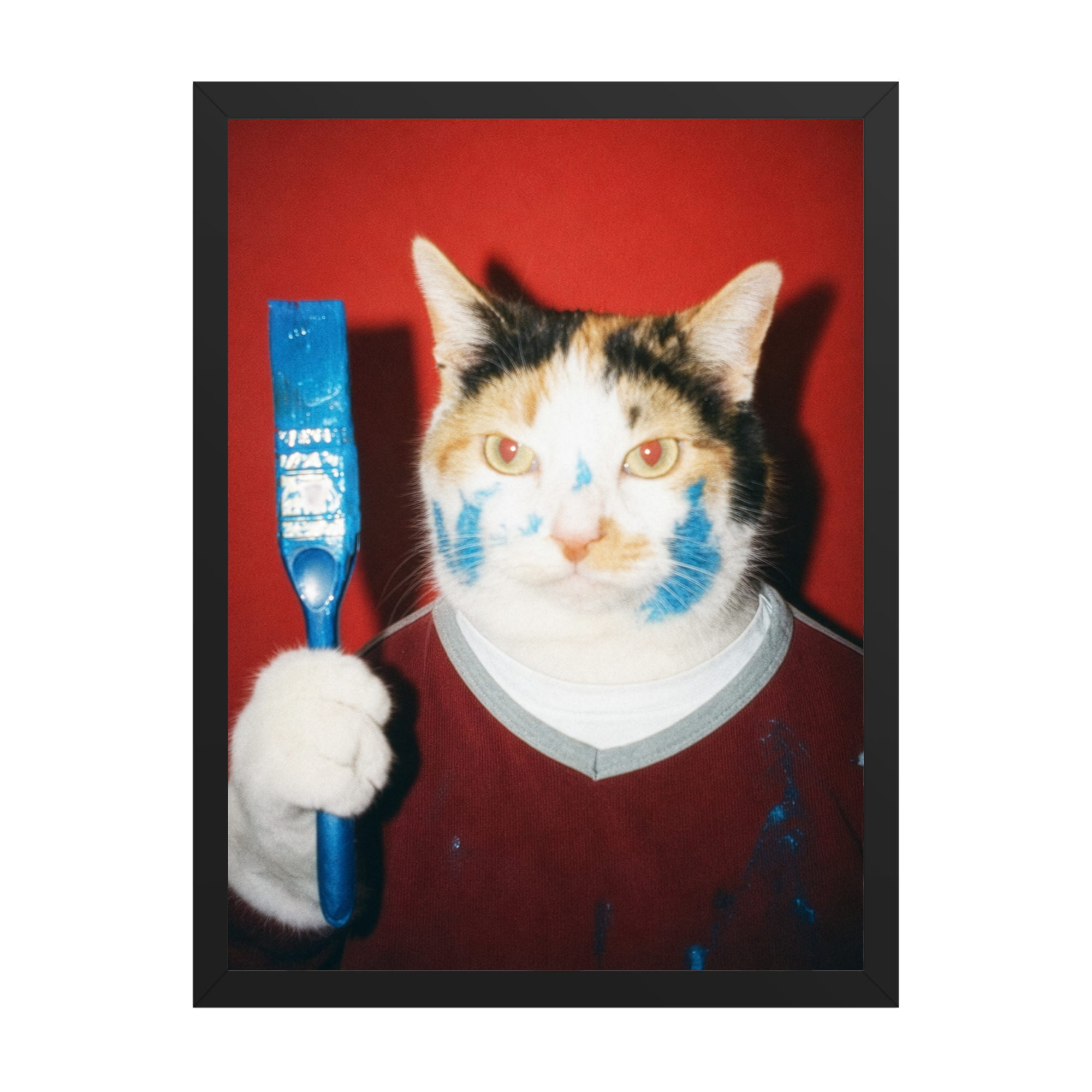 "Wet Paint"  - Framed Pet Portrait