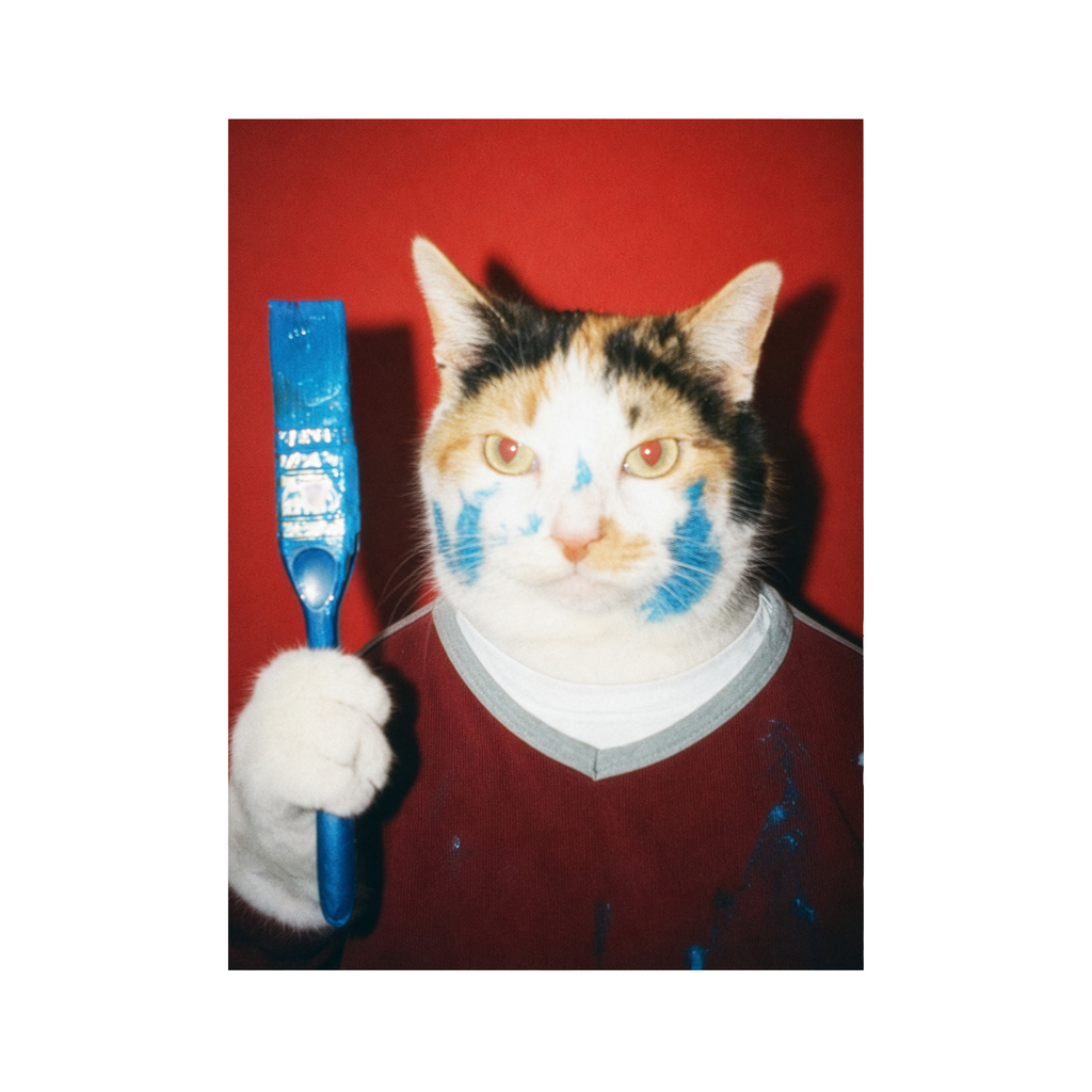 "Wet Paint"  - Framed Pet Portrait