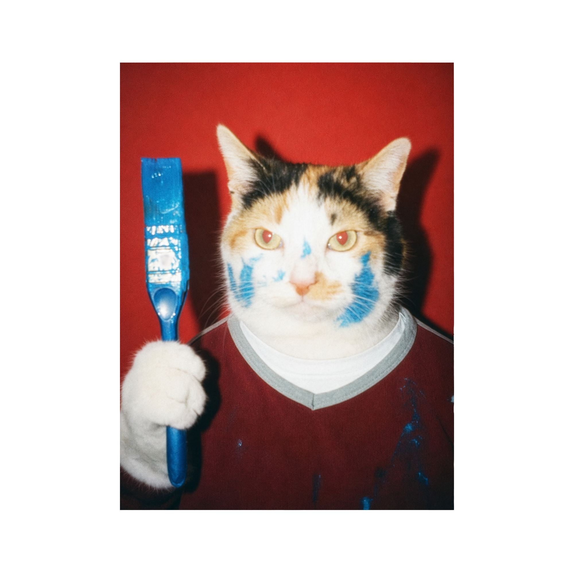 "Wet Paint"  - Framed Pet Portrait