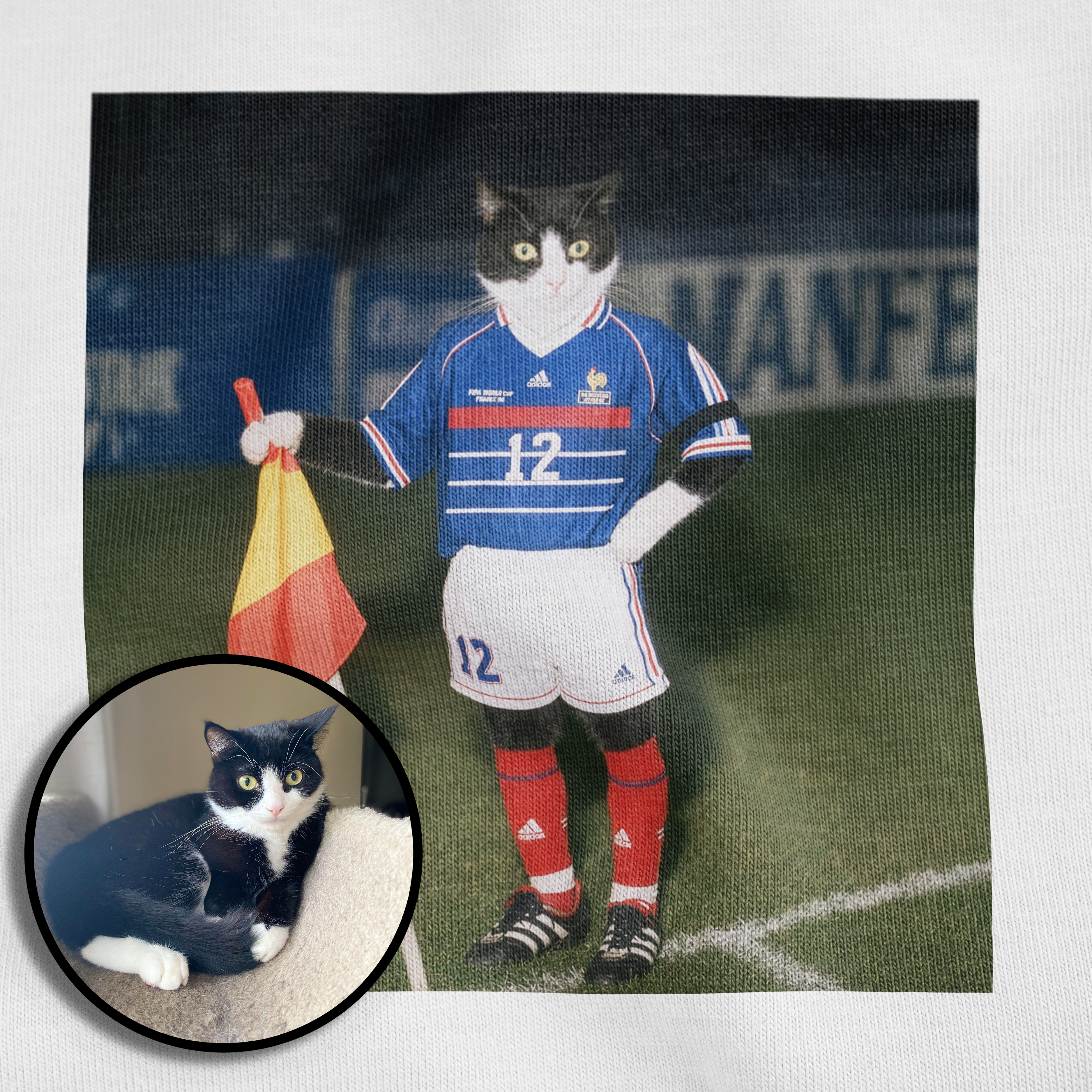 France '98 - Custom Pet Portrait T-Shirt