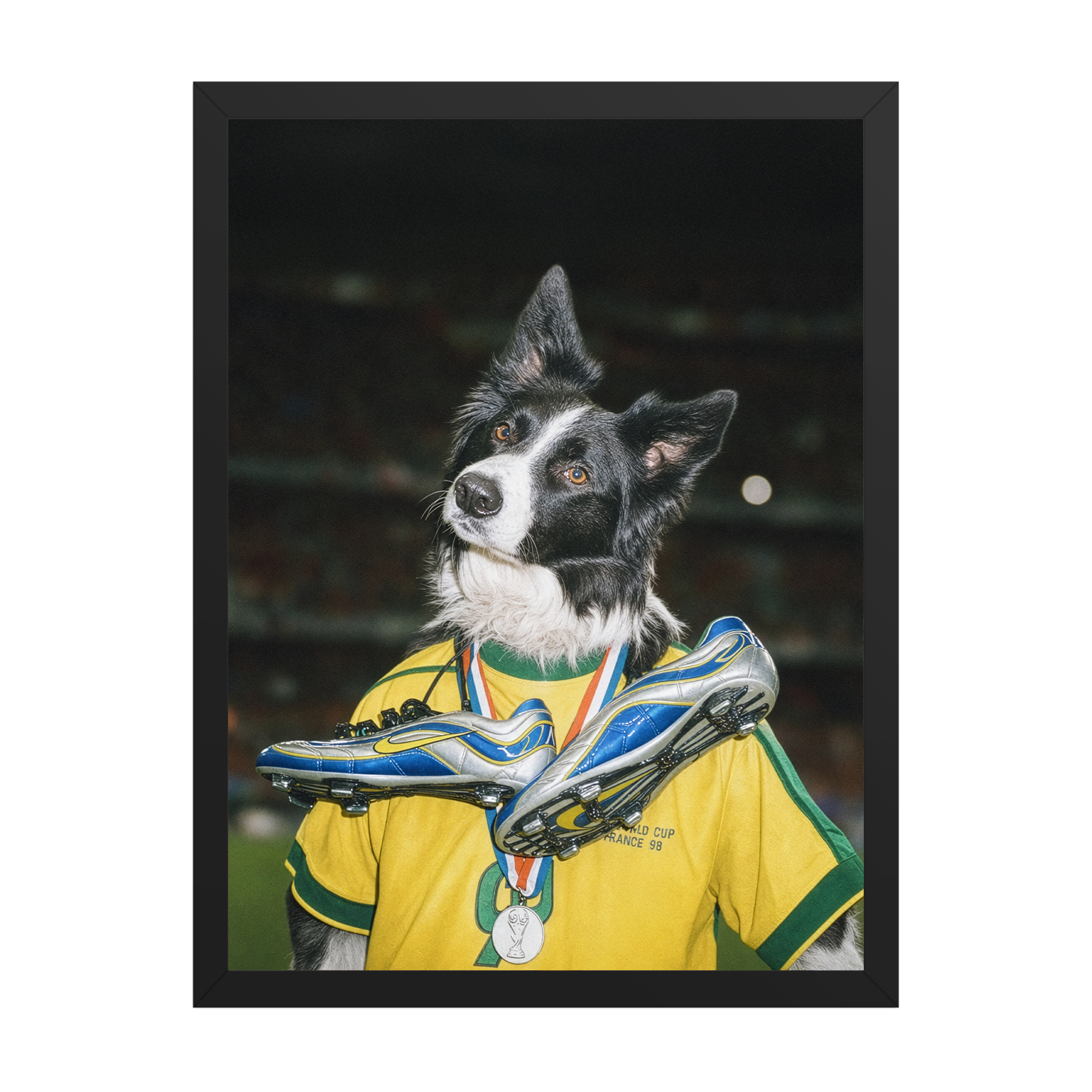 "Golden Boot"  - Framed Pet Portrait