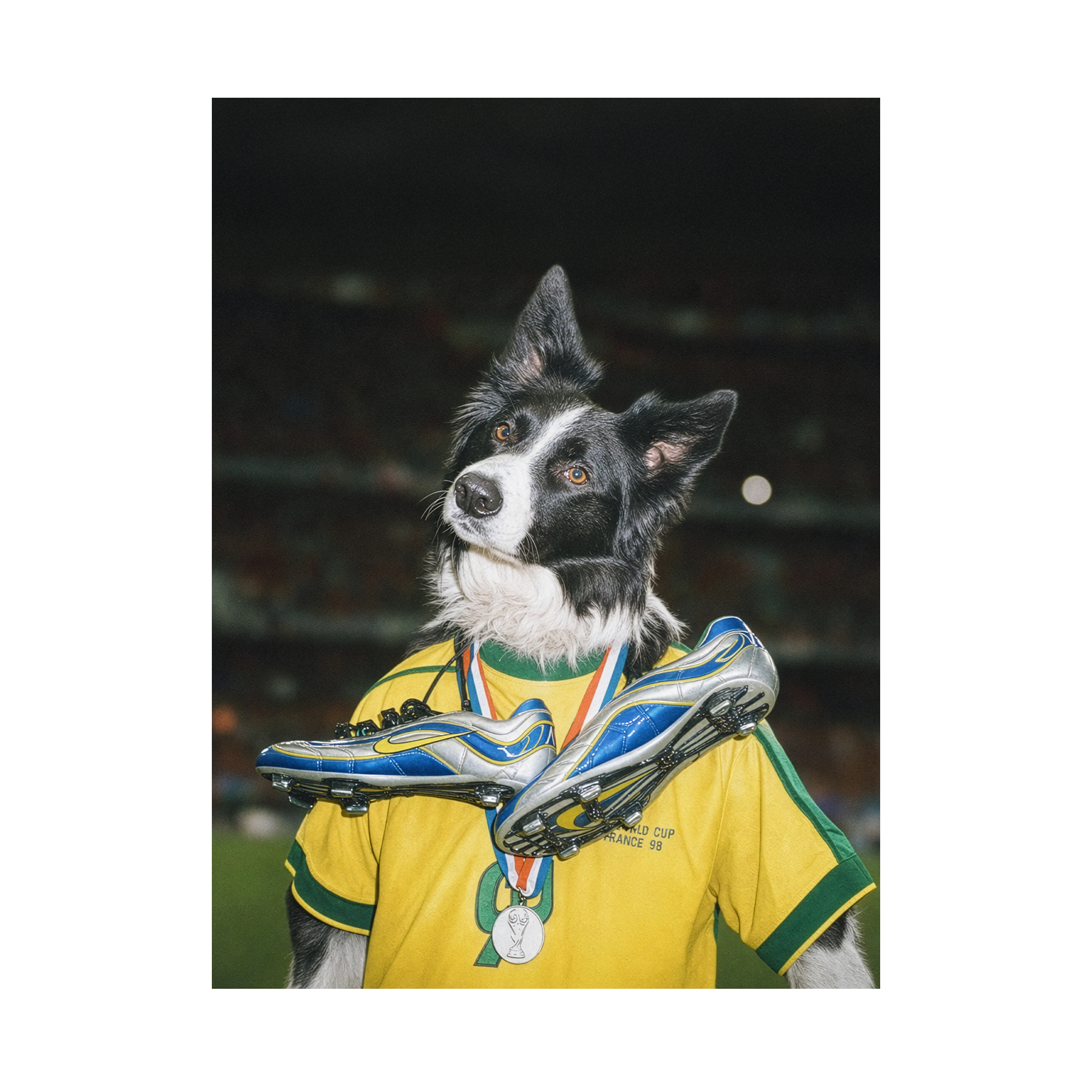"Golden Boot"  - Framed Pet Portrait