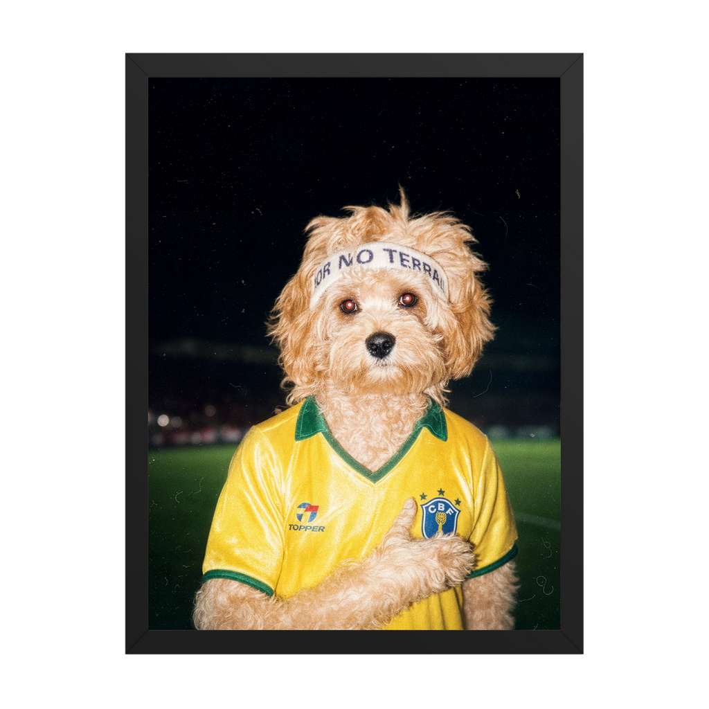 "The Headband" - Framed Pet Portrait