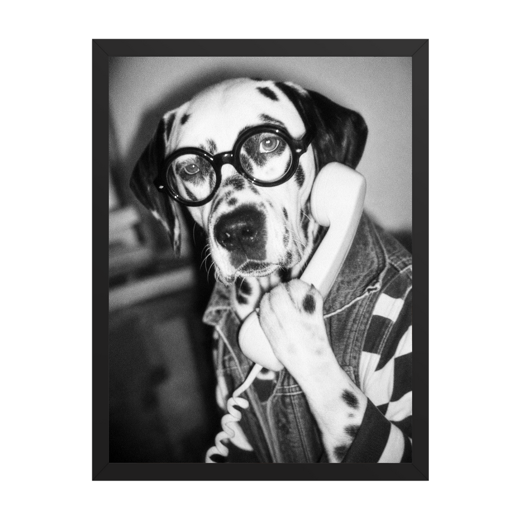 "Hold The Line"  - Framed Pet Portrait
