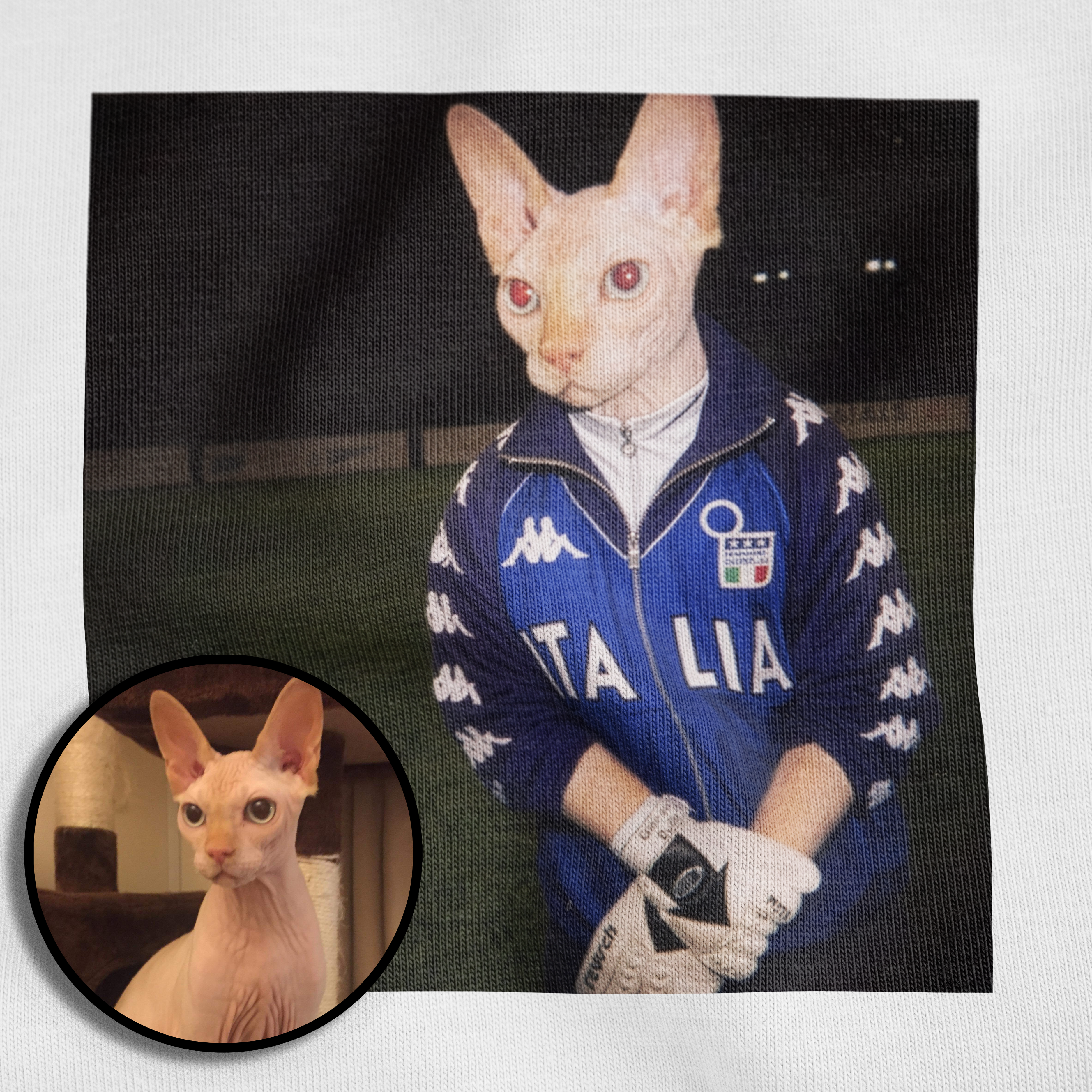 "Safe Hands" - Custom Pet Portrait T-Shirt