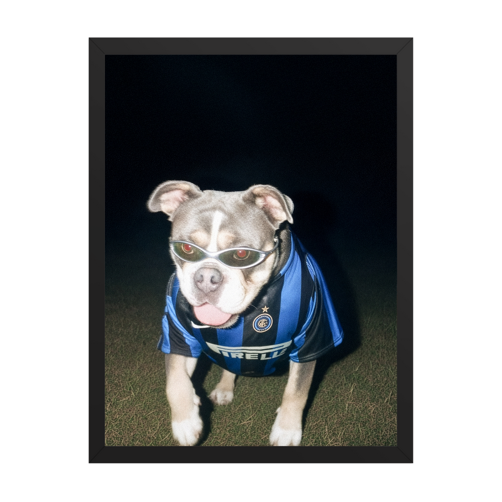 "San Siro" - Framed Pet Portrait
