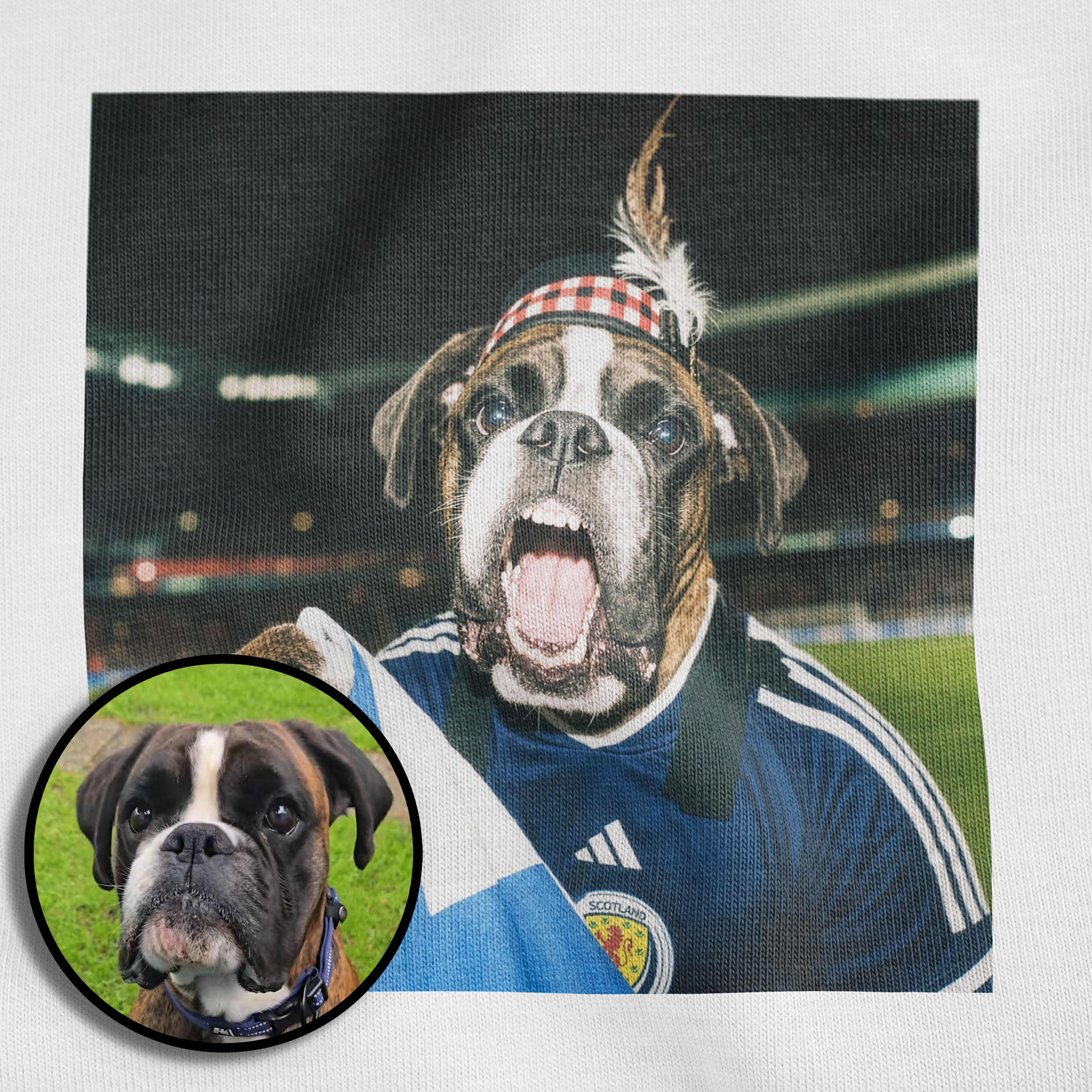"Tartan Army" - Custom Pet Portrait T-Shirt