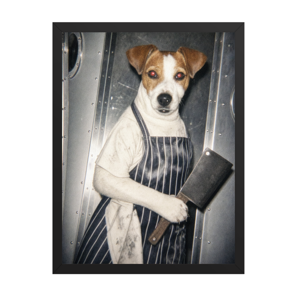 "White Heat"  - Framed Pet Portrait