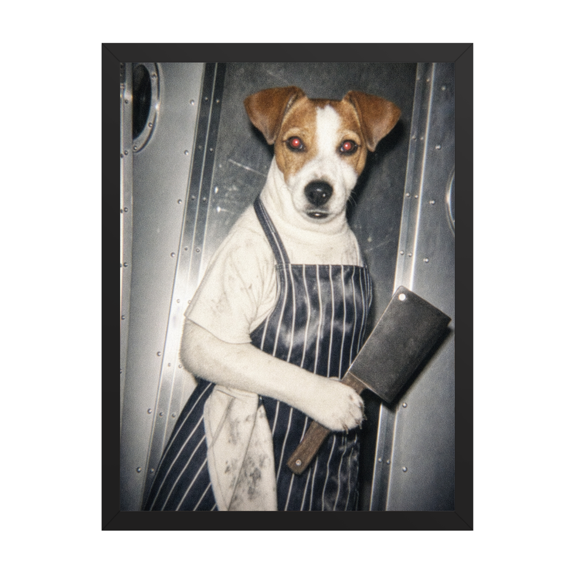 "White Heat"  - Framed Pet Portrait