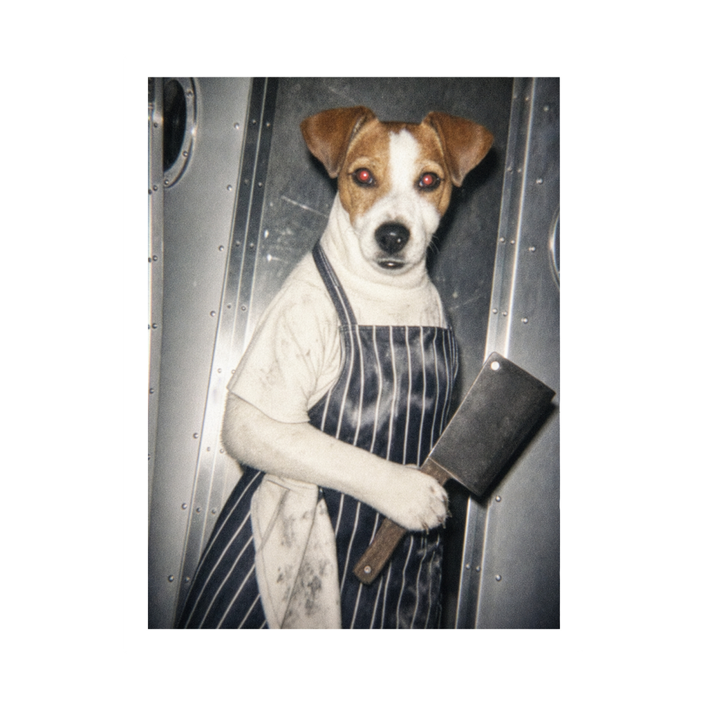 "White Heat"  - Framed Pet Portrait