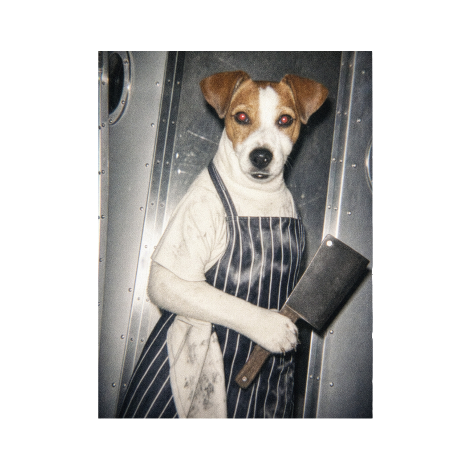"White Heat"  - Framed Pet Portrait